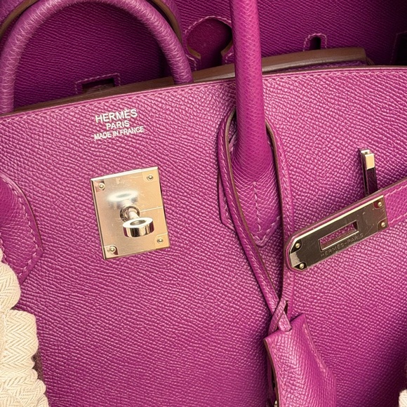 Hermes Birkin 35 Epsom Anemone Bag PHW - Picture 16 of 16